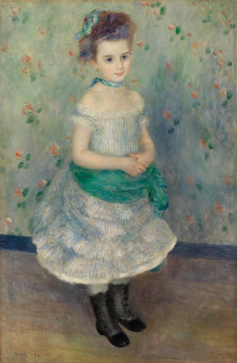 Porträtt av Jeanne Durand-Ruel (Porträtt av Fröken. J.) av Pierre Auguste Renoir