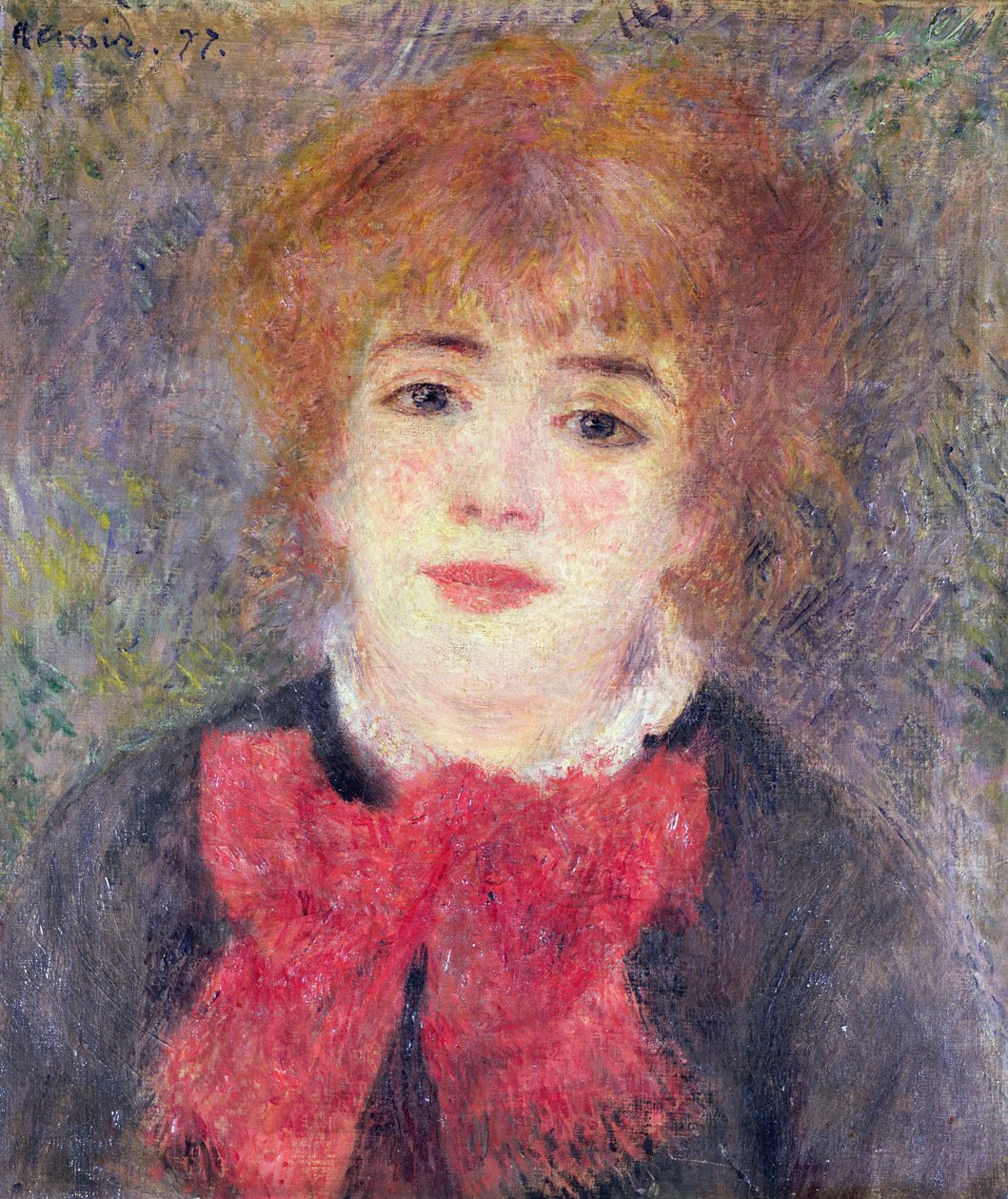 Porträtt av Jeanne Samary (1857-90), 1877 av Pierre Auguste Renoir