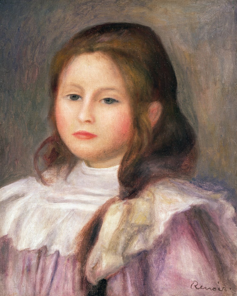 Porträtt av ett barn, ca 1910-12 av Pierre Auguste Renoir
