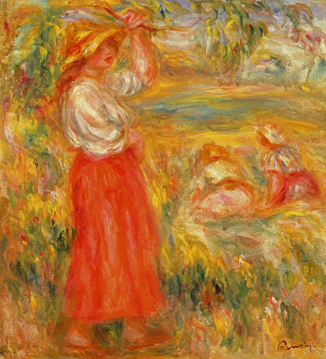 Reapers, c.1919 av Pierre Auguste Renoir