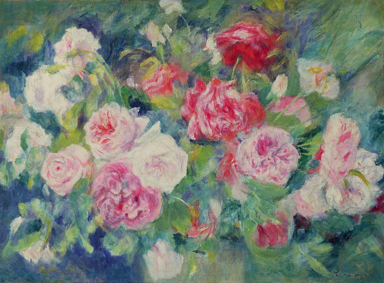 Rosor, ca 1885 av Pierre Auguste Renoir