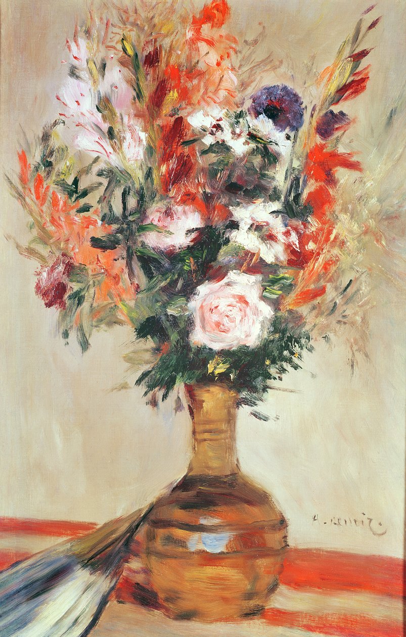Rosor i vas, 1872 av Pierre Auguste Renoir