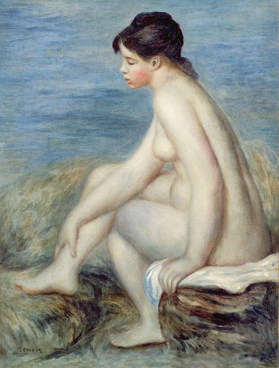 Sittande badare av Pierre Auguste Renoir