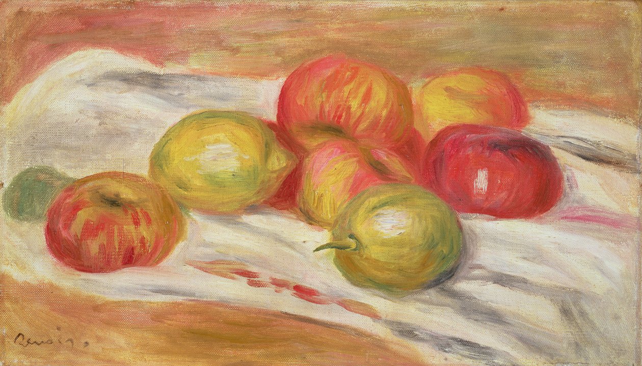 Sju äpplen, 1910 av Pierre Auguste Renoir