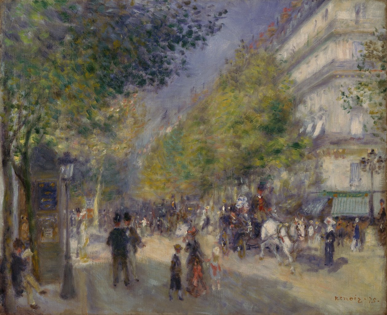 The Grands Boulevards av Pierre Auguste Renoir