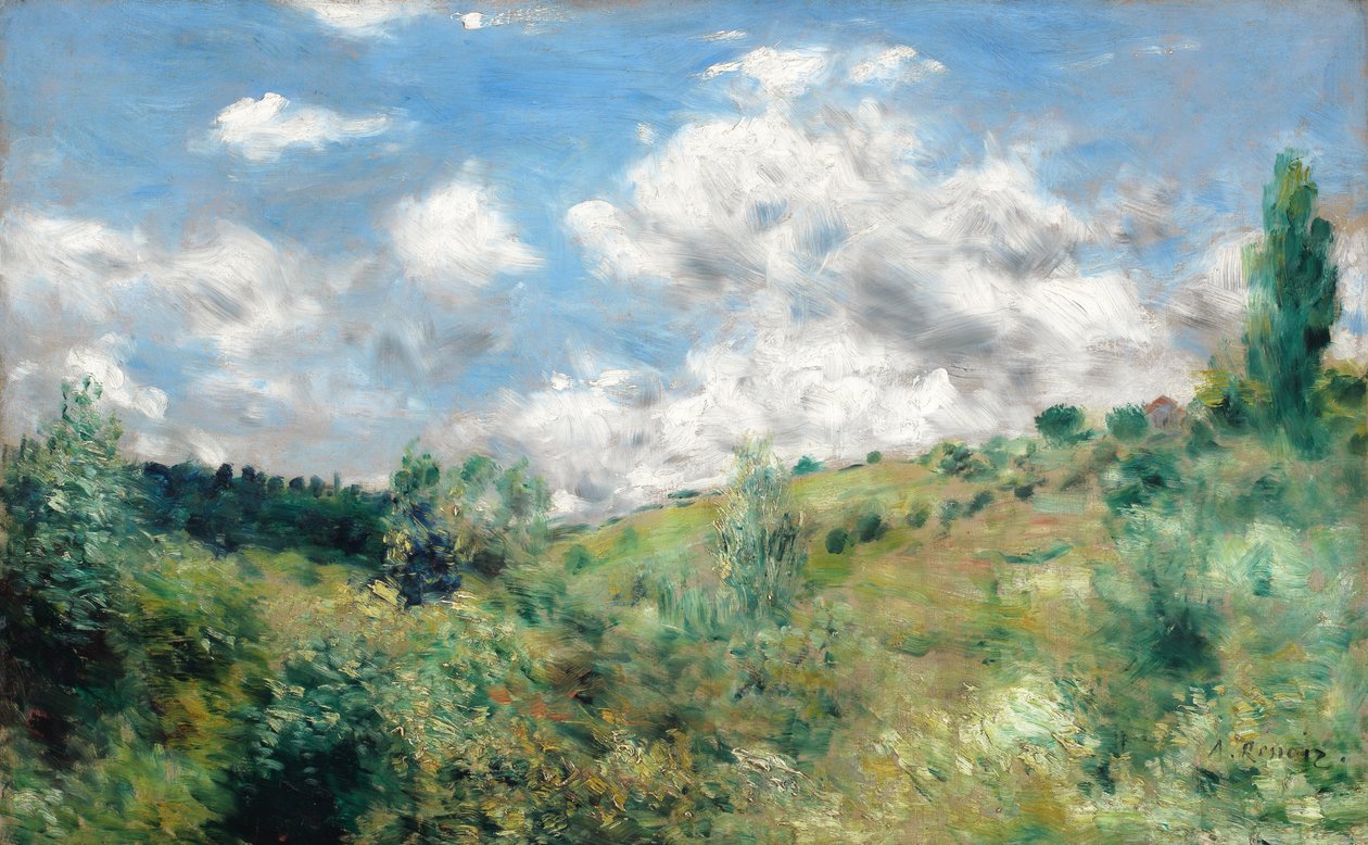 Vindpusten, ca 1872 av Pierre Auguste Renoir