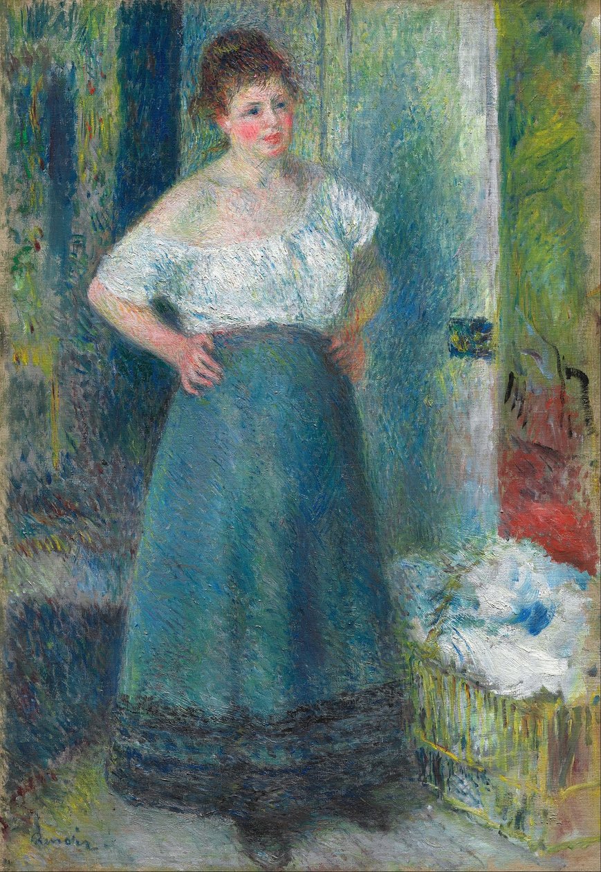 The Laundress av Pierre Auguste Renoir