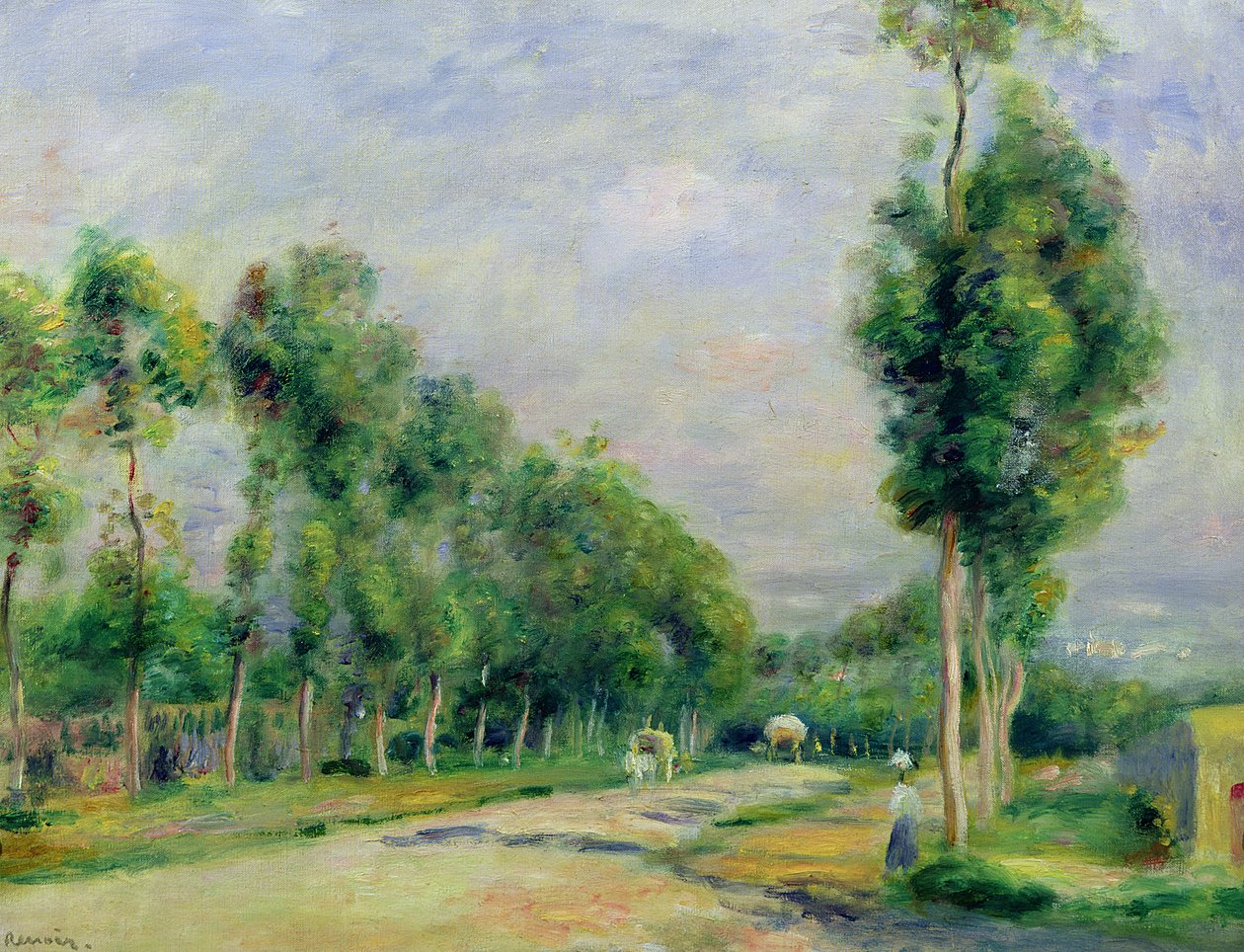 Vägen till Versailles vid Louveciennes av Pierre Auguste Renoir