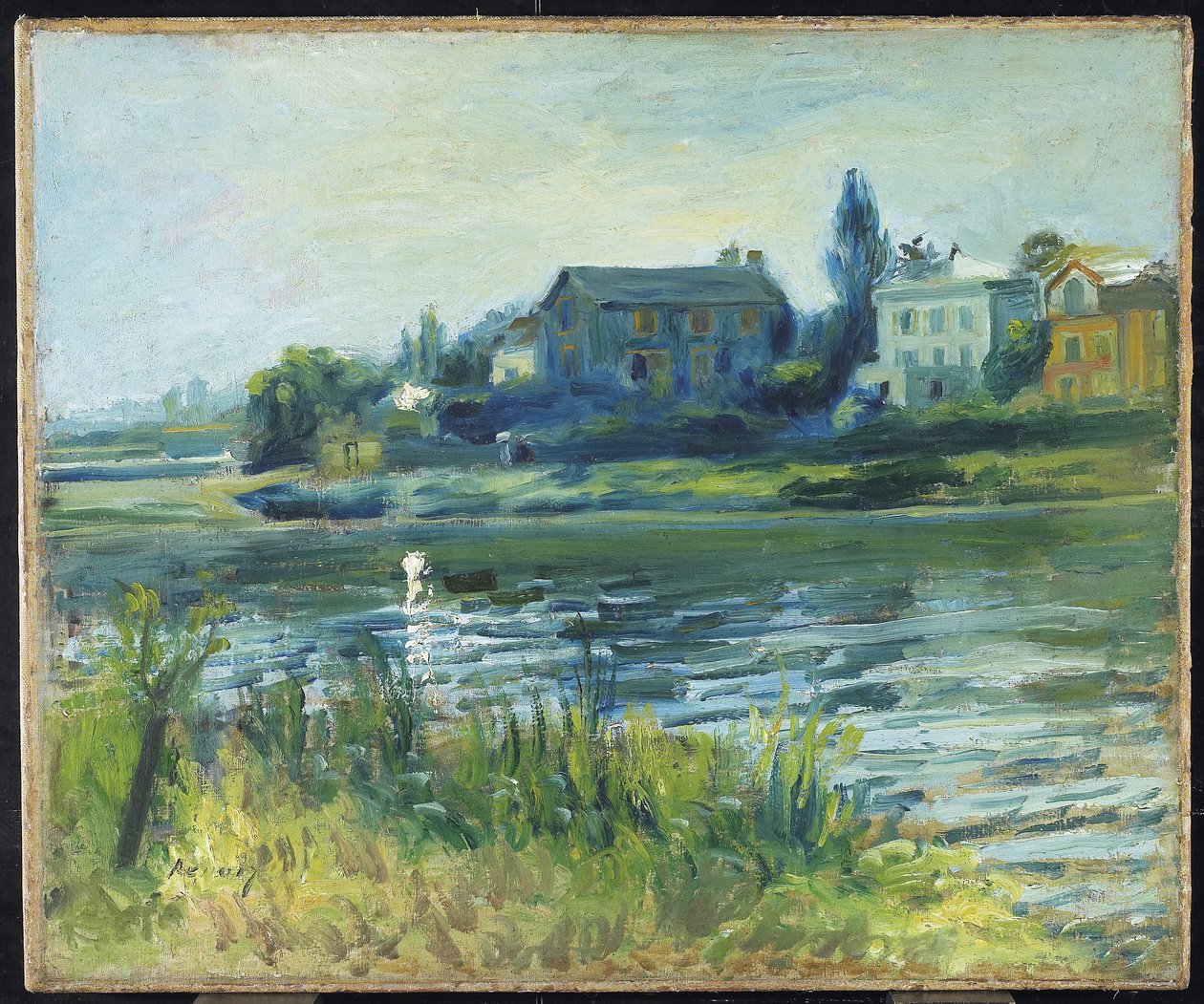 Seinen vid Chatou, ca 1871 av Pierre Auguste Renoir