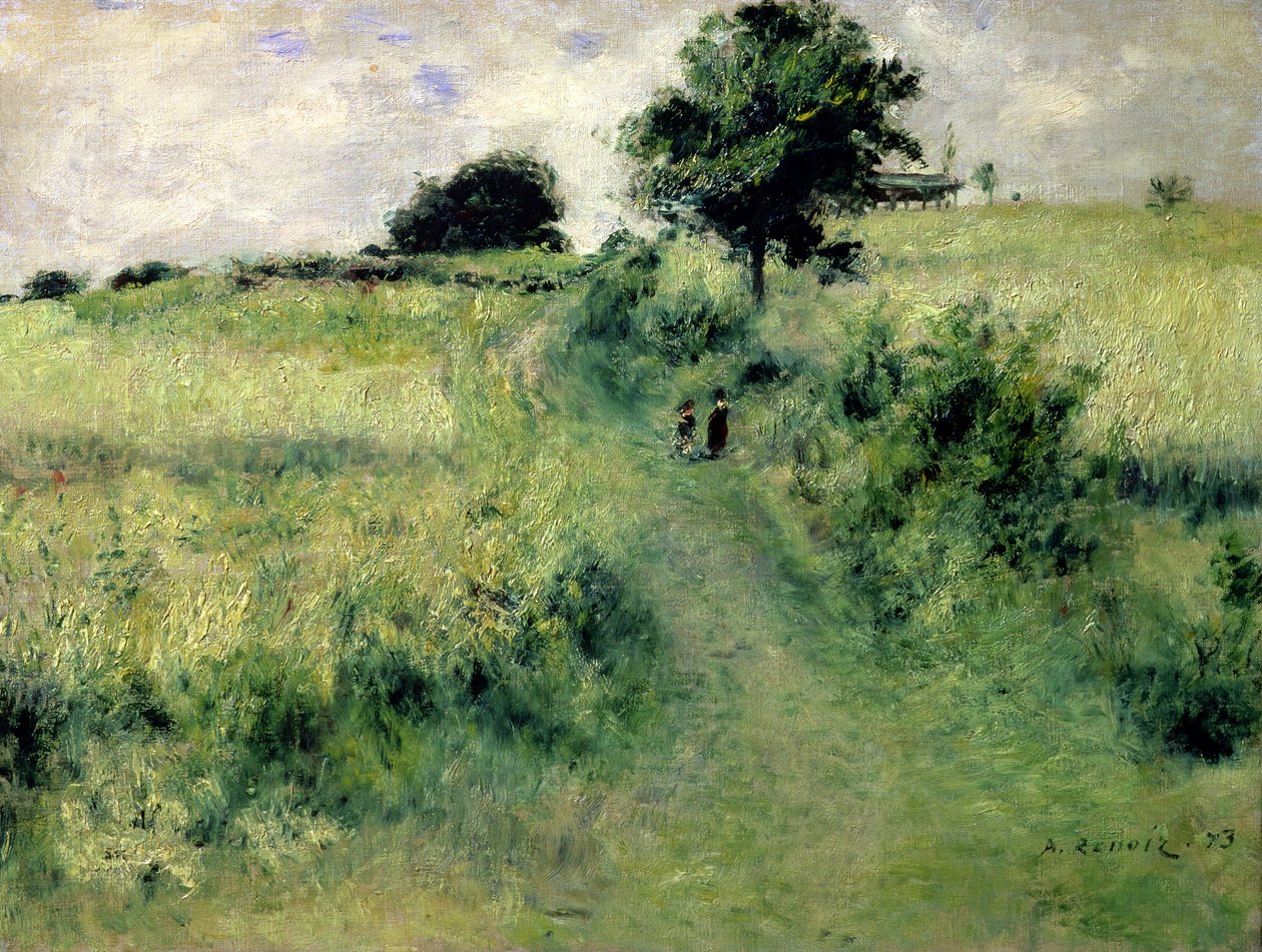 Vattenplatsen, 1873 av Pierre Auguste Renoir