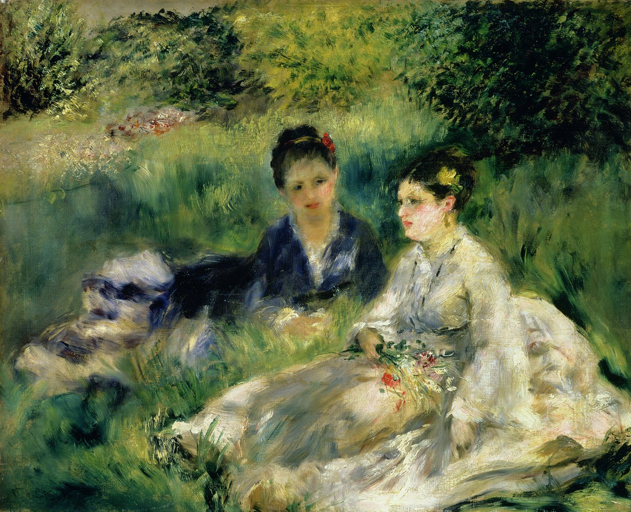 Två kvinnor i parken, 1875 av Pierre Auguste Renoir