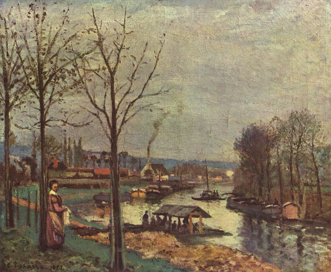 Waschplatz von Pontoise av Pierre Auguste Renoir
