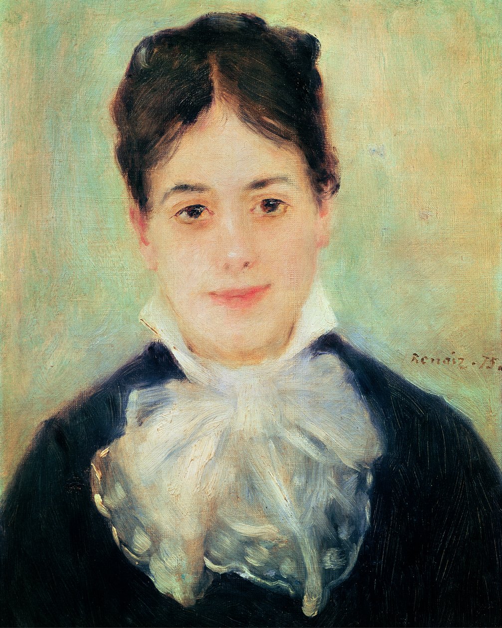 Leende kvinna, 1875 av Pierre Auguste Renoir