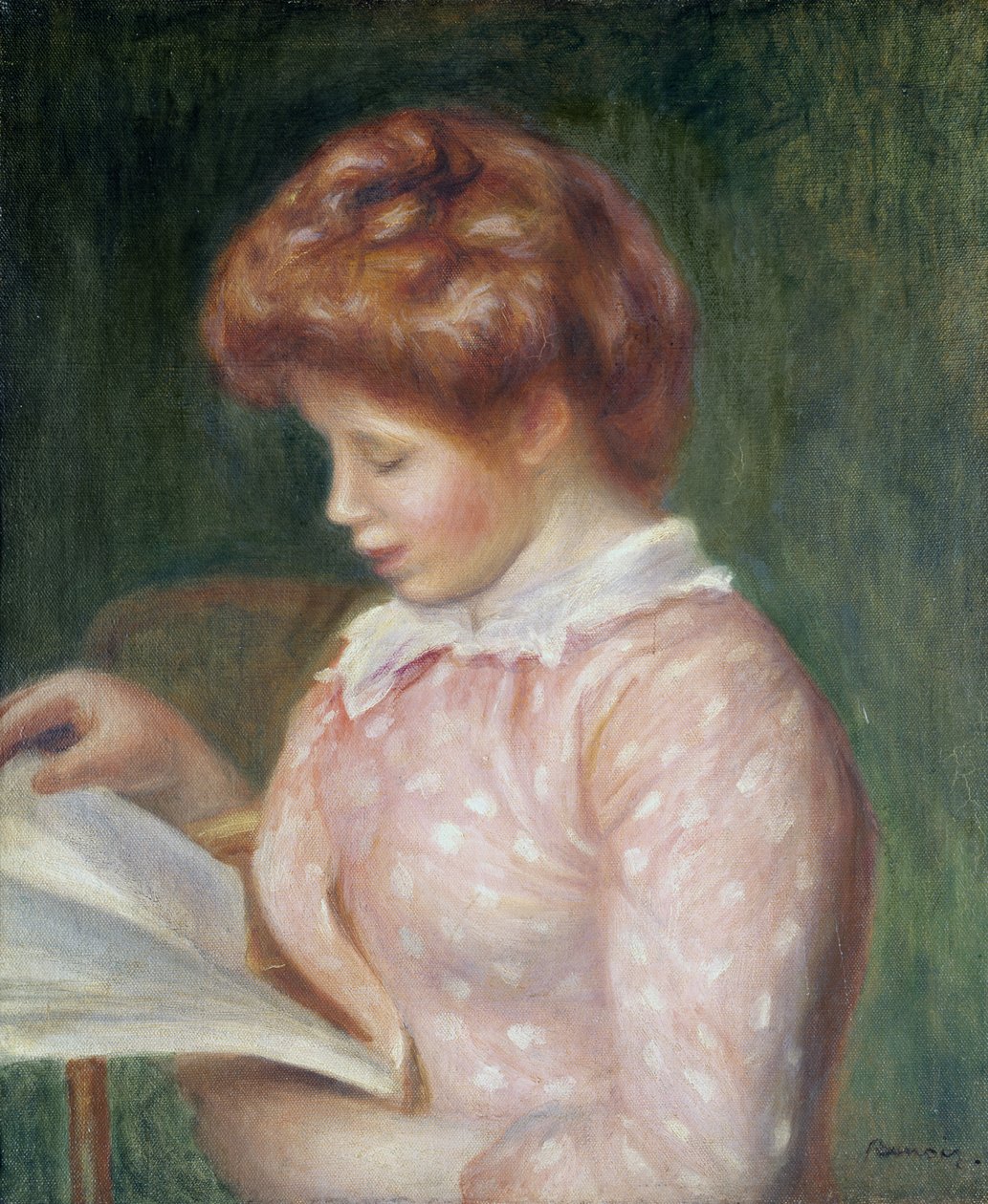 Unga flickor läser av Pierre Auguste Renoir