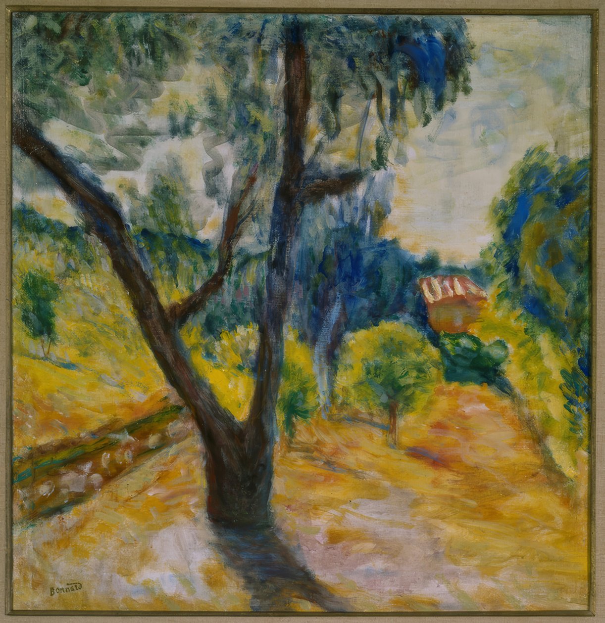 Landskap med olivträd av Pierre Bonnard