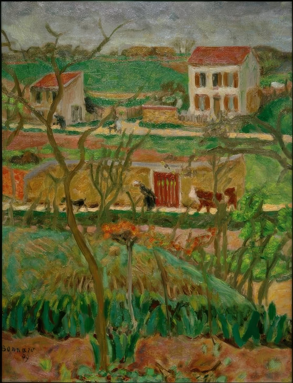 Regnigt landskap (Vernouillet) av Pierre Bonnard