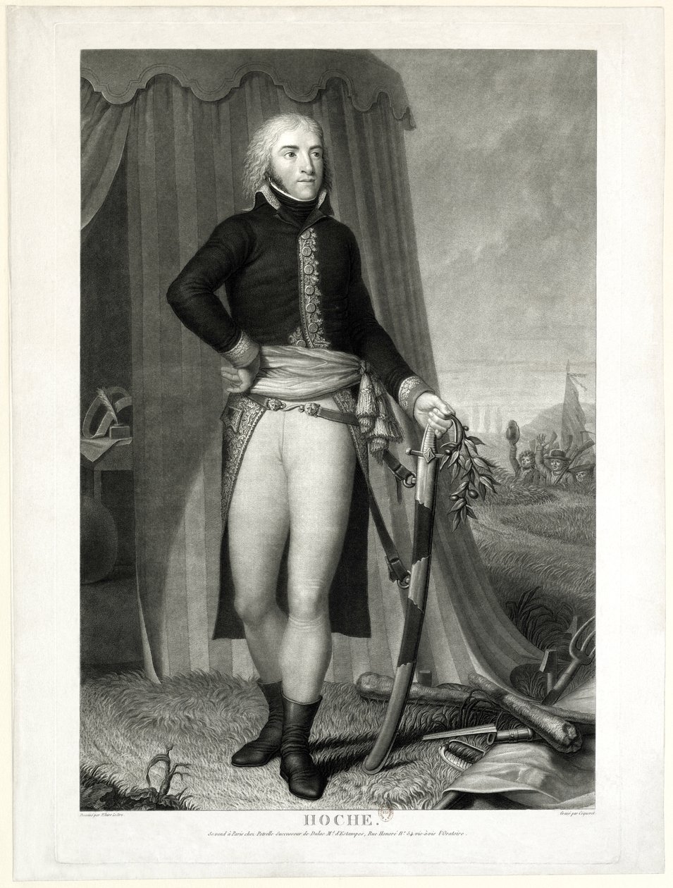 Lazare Hoche (1768 - 1797), franska general av Pierre Charles Coqueret