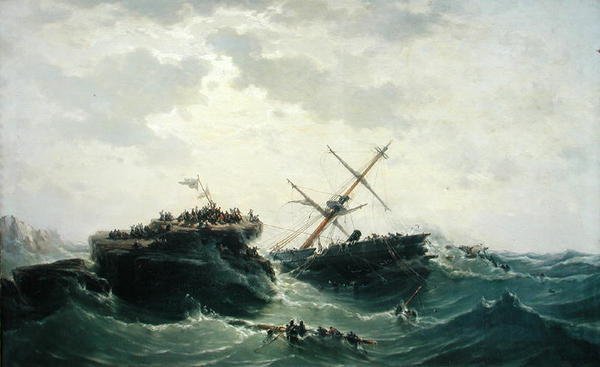 Borysthens förlisning, 15 december 1865, 1866 av Pierre Emile Berthelemy