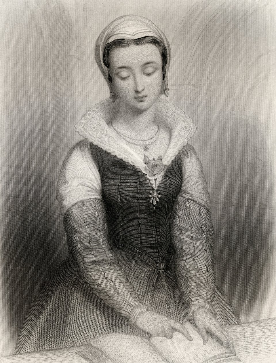 Lady Jane Gray (1537-54) illustration från 