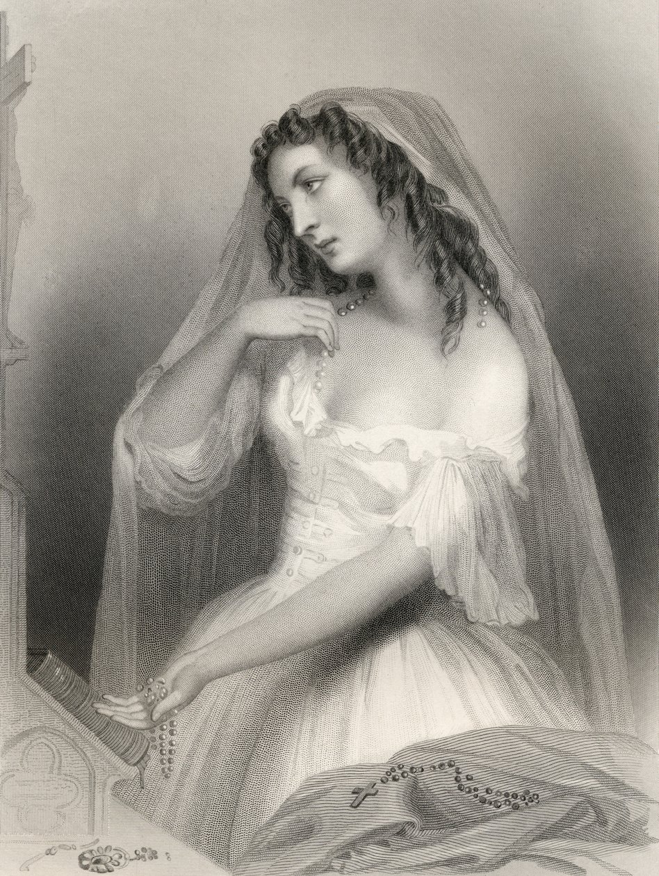 Louise Francoise de La Baume de La Blanc (1644-1710) Duchesse de la Valliere, illustration fra 