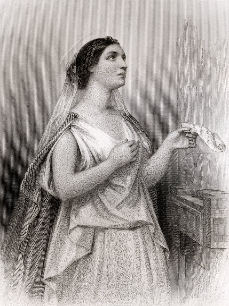 Saint Cecilia, illustration från 