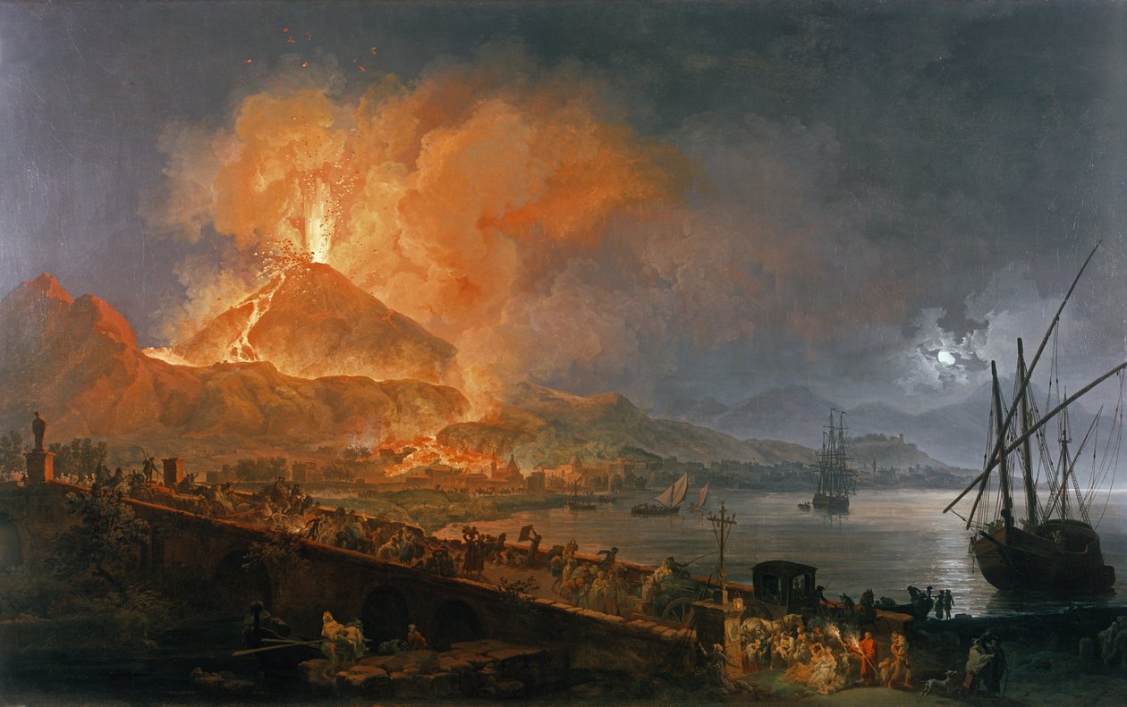 Vesuvius utbrott 1771 av Pierre Jacques Volaire