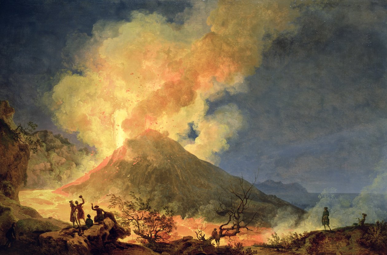 Vesuvius utbrott av Pierre Jacques Volaire