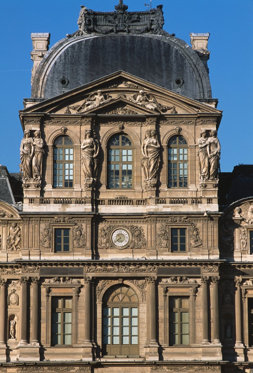 Paviljongen Sully, Cour Carree; Lescot vinge av Pierre Lescot