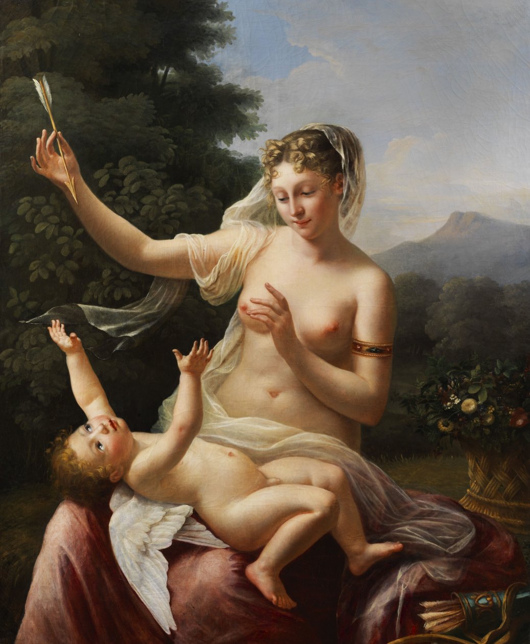 Venus and Cupid. av Pierre Maximilien Delafontaine
