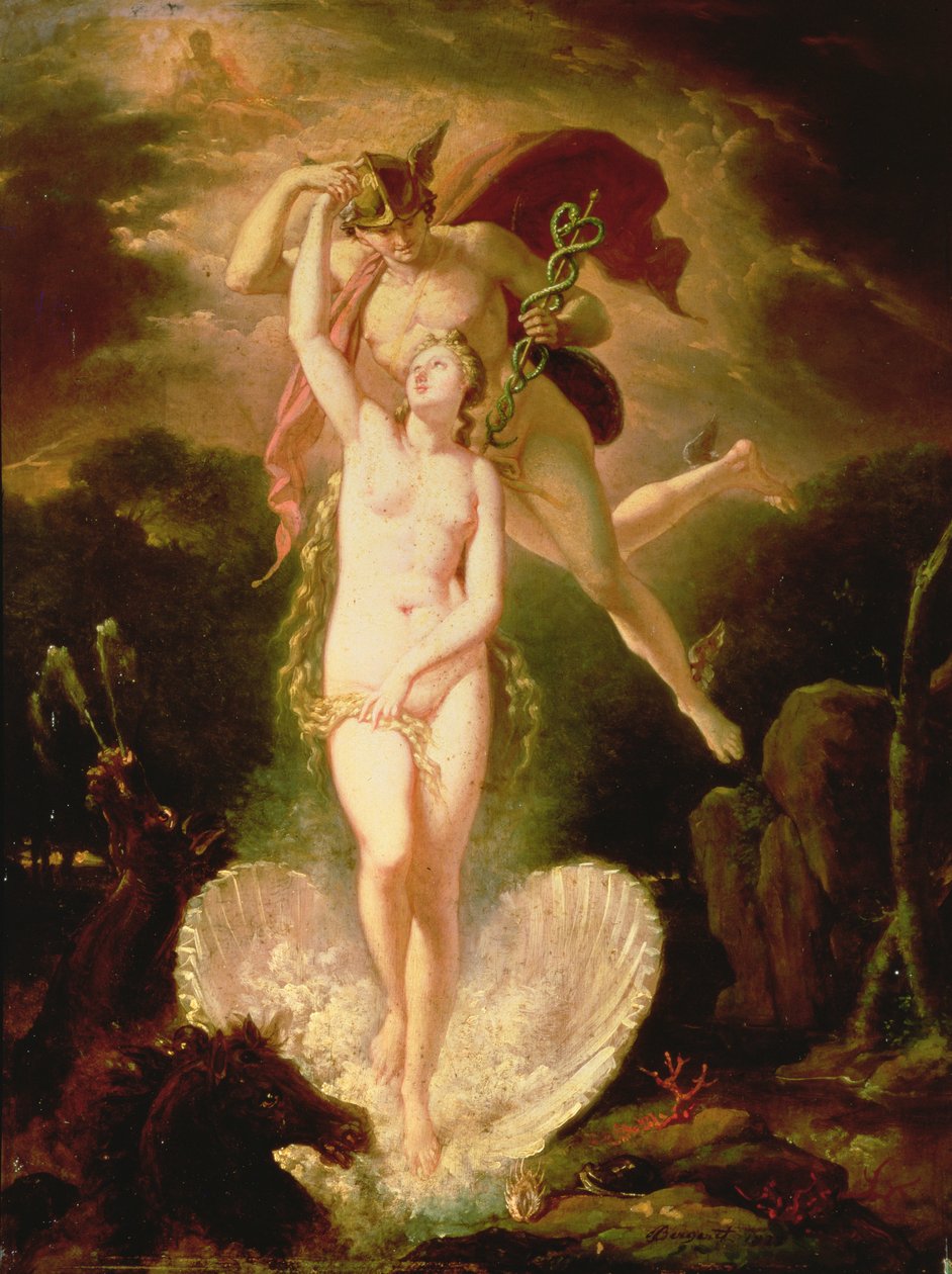 Venus och Merkurius av Pierre Nolasque Bergeret