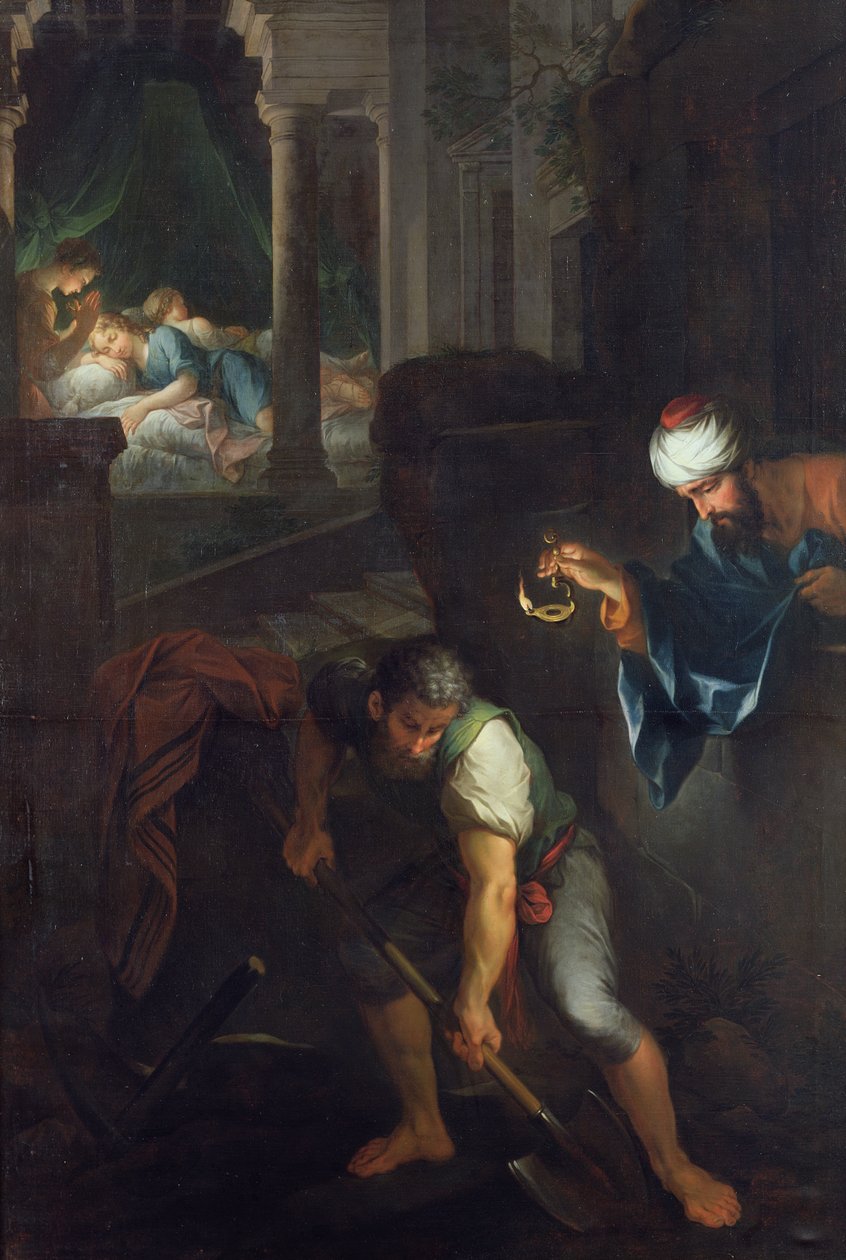 Raguel gräver en grav, 1733 av Pierre Parrocel