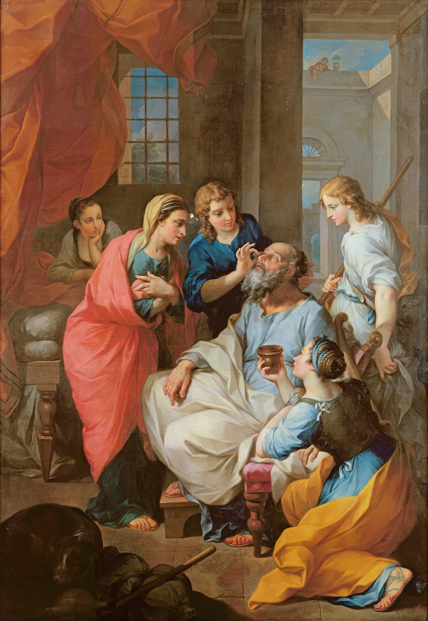 Tobias botar sin fars syn, 1733 av Pierre Parrocel