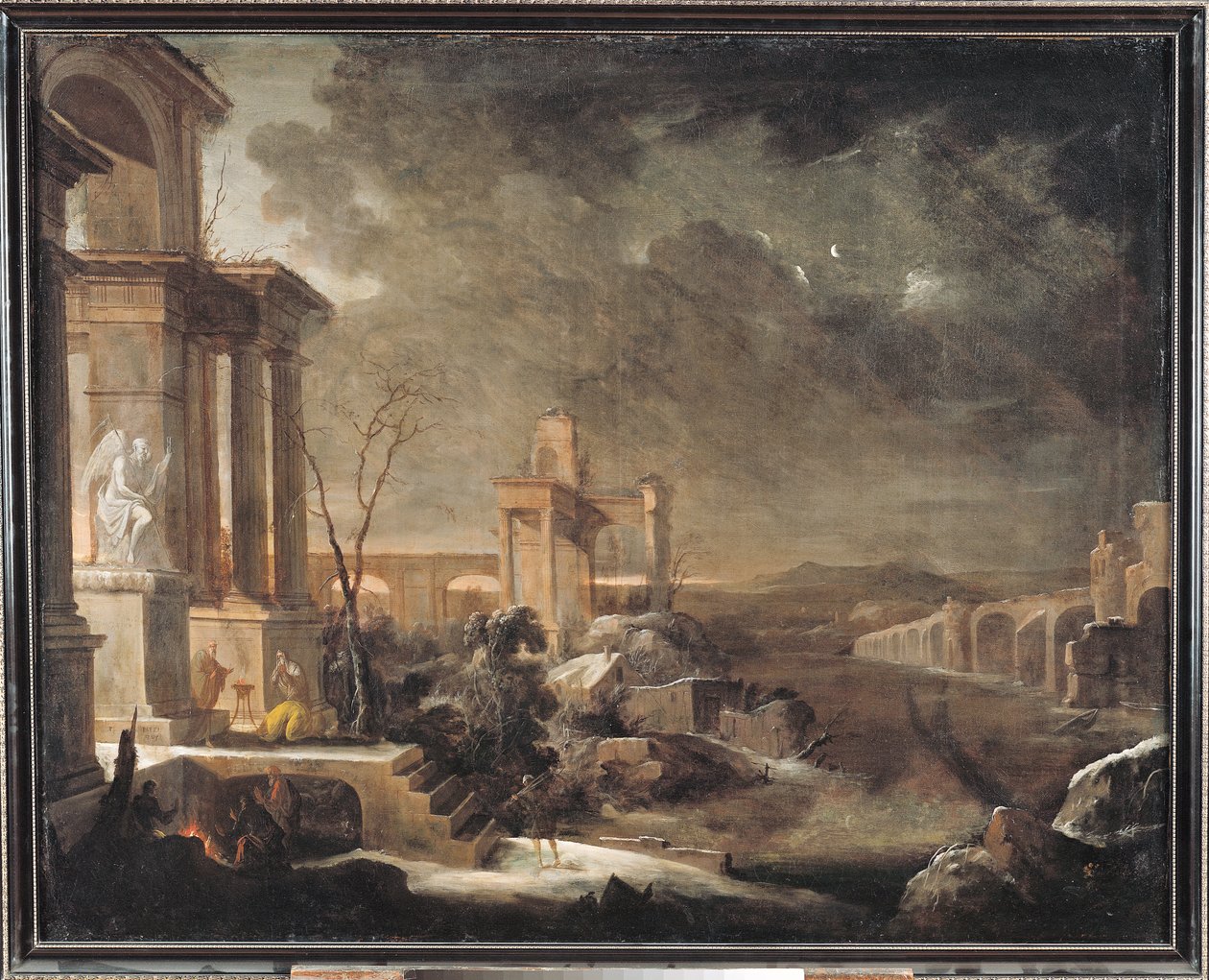 Landskap i gryningen, 1705 av Pierre Patel
