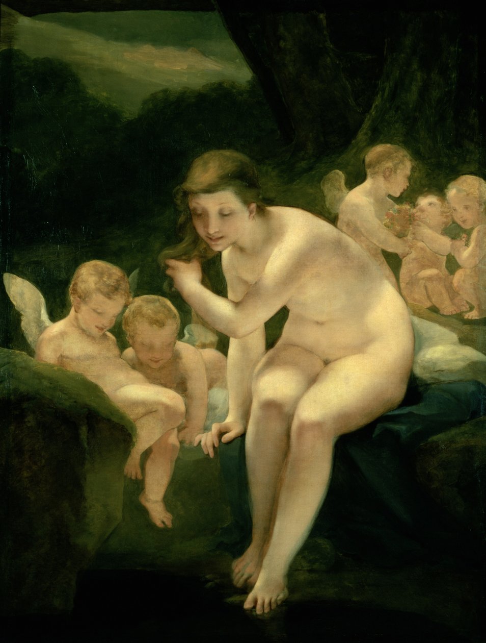 Venus badar eller oskuld av Pierre Paul Prudhon