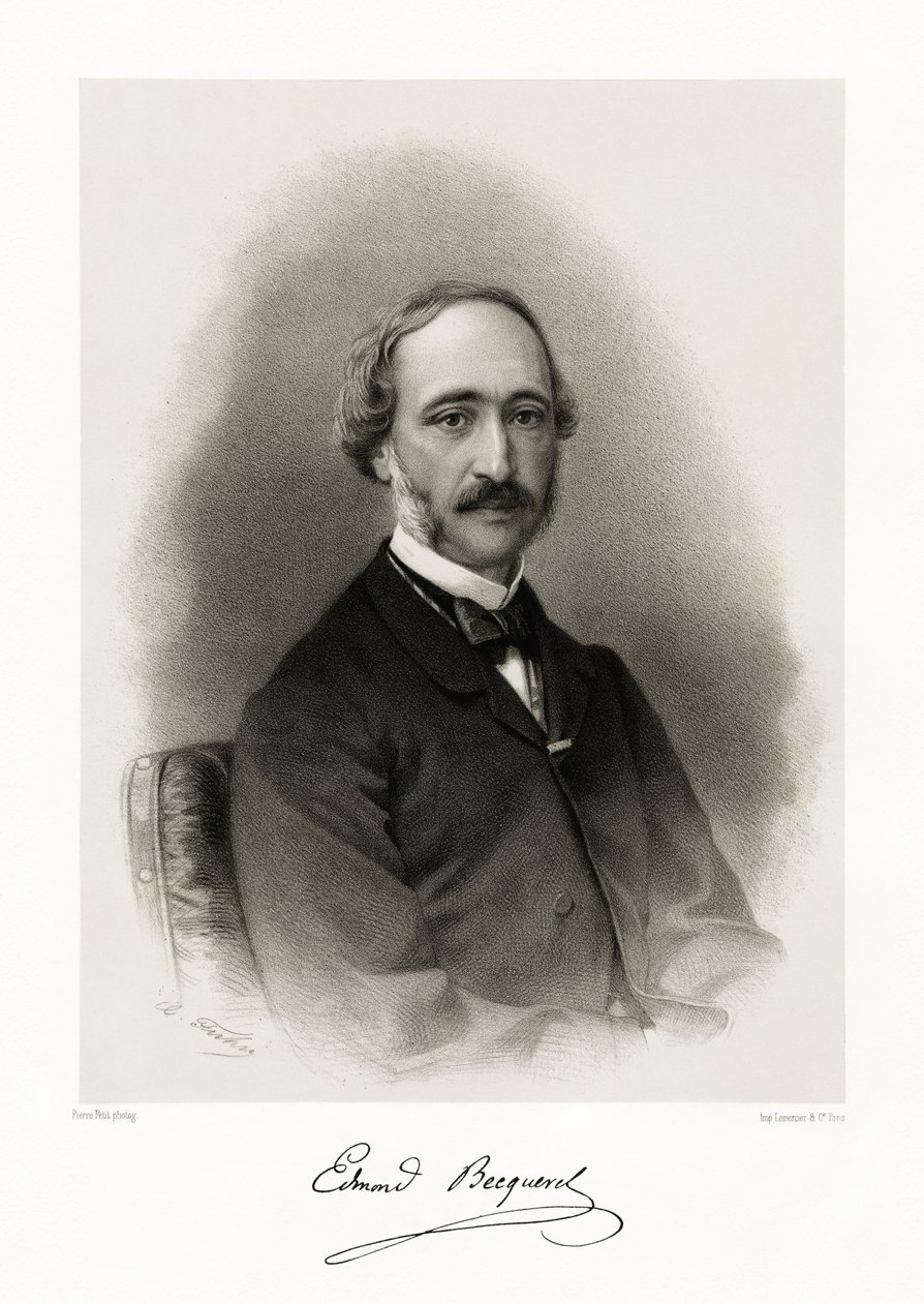 Alexandre Edmond Becquerel, 1865-66 av Pierre Petit