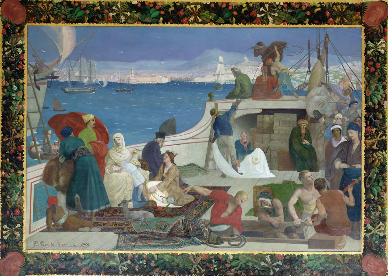 Marseille, Porten till Orienten, 1869 av Pierre Puvis de Chavannes