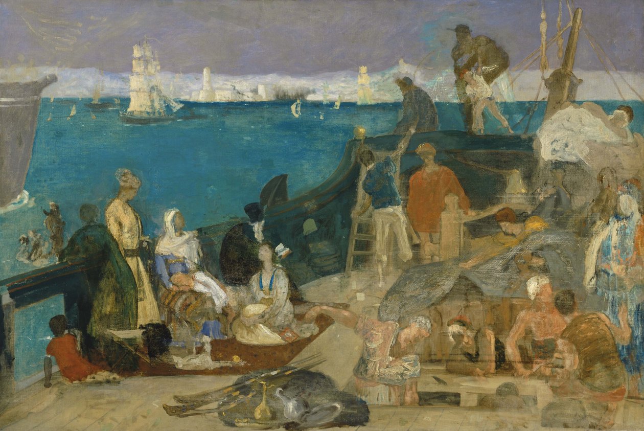 Marseille, porten till Orienten av Pierre Puvis de Chavannes