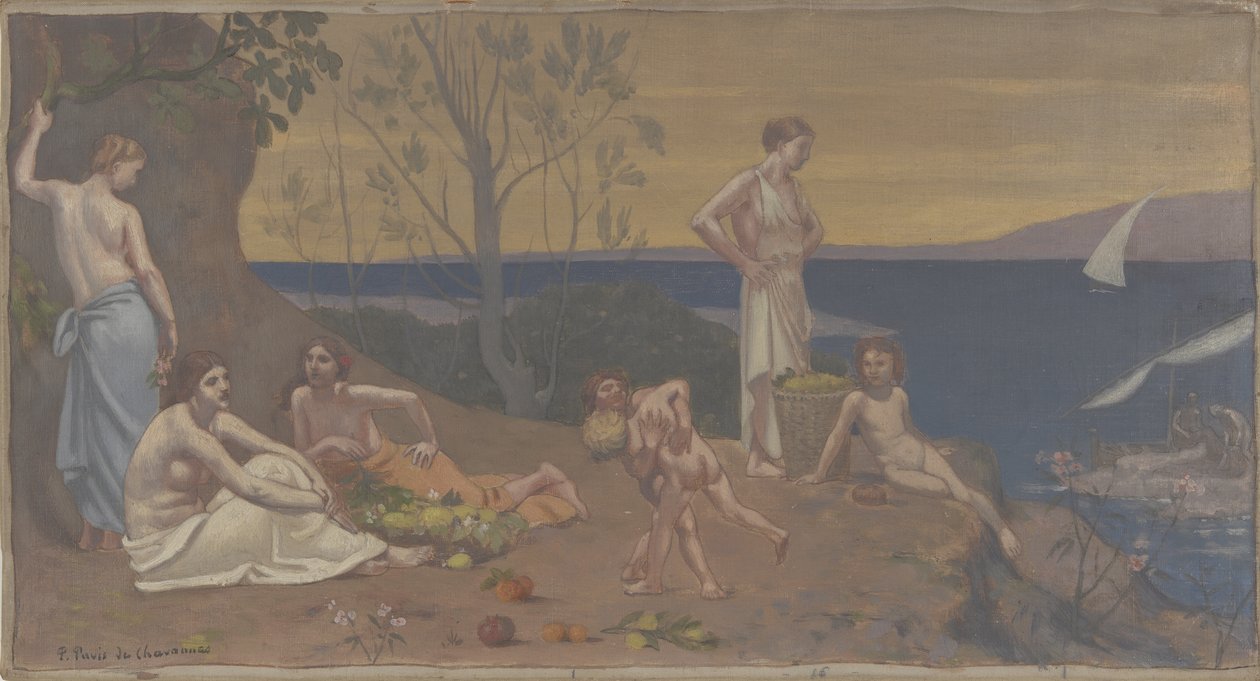 Sweet Country (Pleasant Land), 1882 av Pierre Puvis de Chavannes