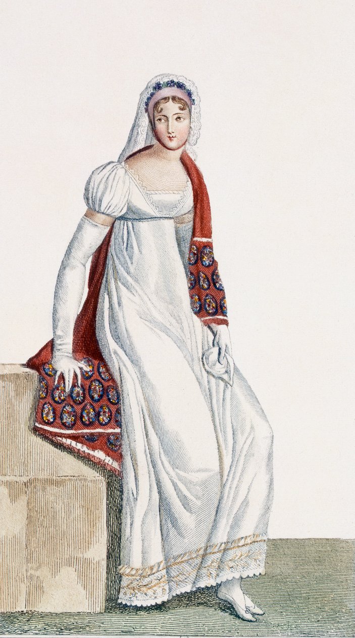 Damdagsklänning, 1811 av Pierre de La Mesangere