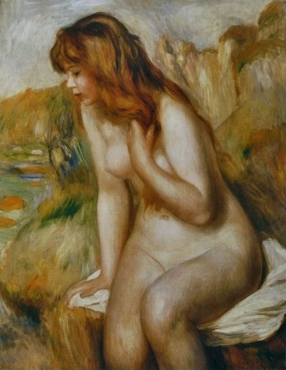  Baigneuse assise au rocherBather on a Rock av Pierre Auguste Renoir