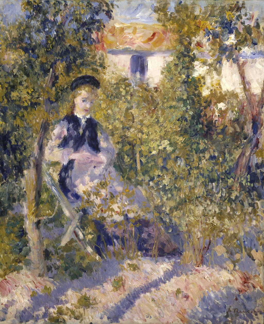 Nini i trädgården (Nini Lopez) av Pierre Auguste Renoir