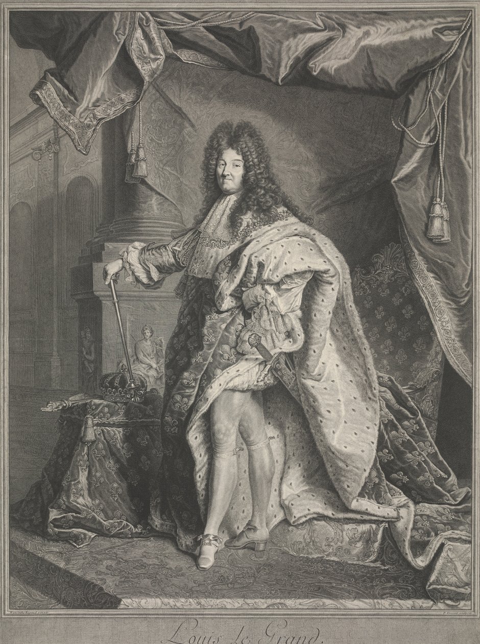 Ludvig den store av Pierre Imbert Drevet