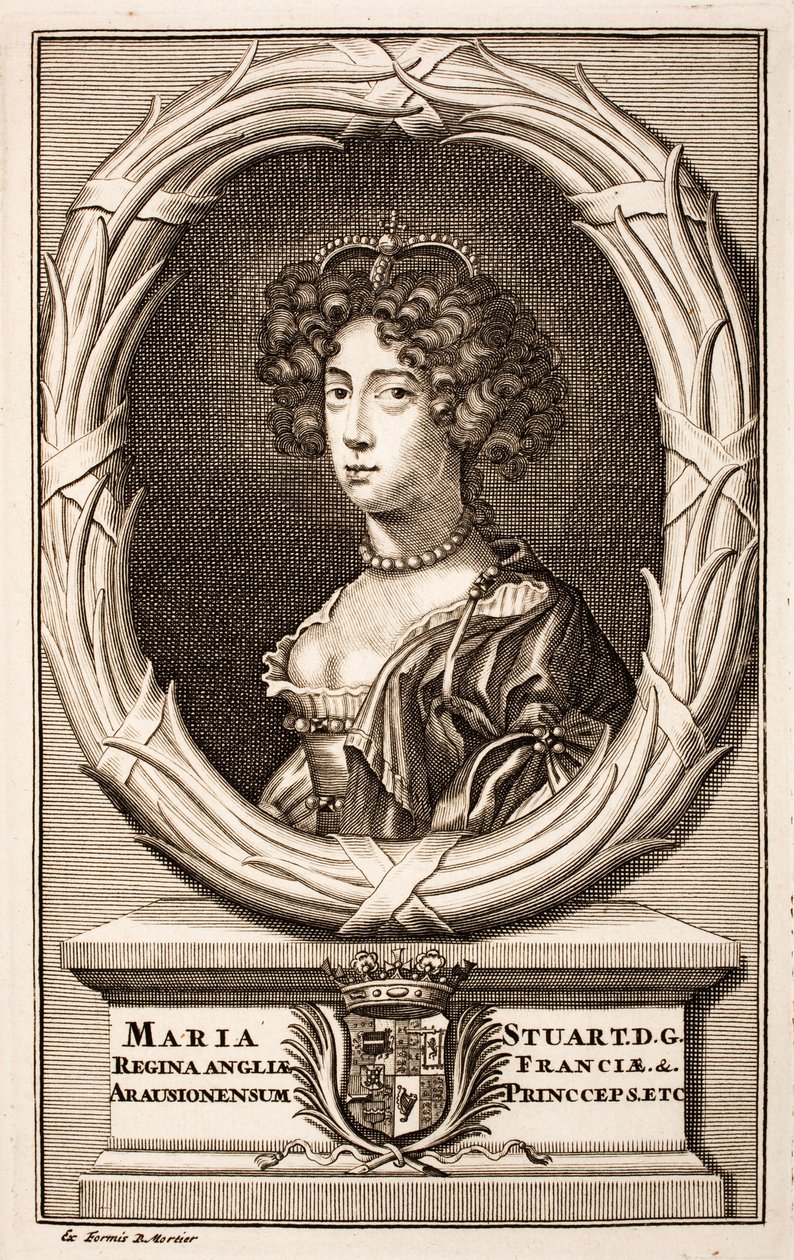 Drottning Mary II (1662-1694) av Pierre  Mortier