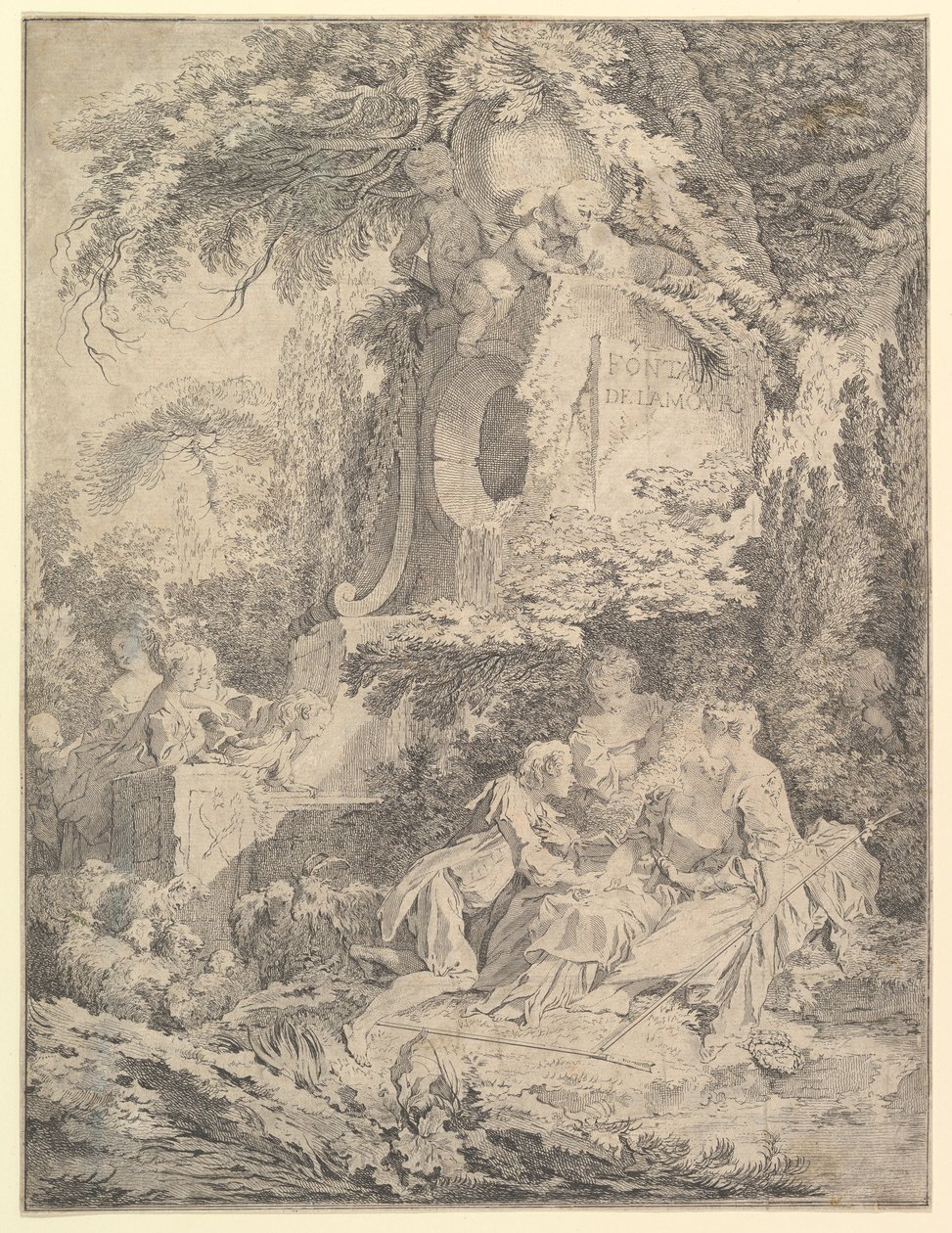 Kärlekens fontän, 1738. av Pierre Alexandre Aveline