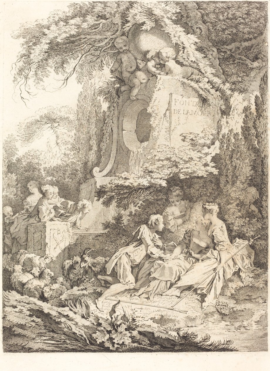 Kärlekens fontän, 1738. av Pierre Alexandre Aveline