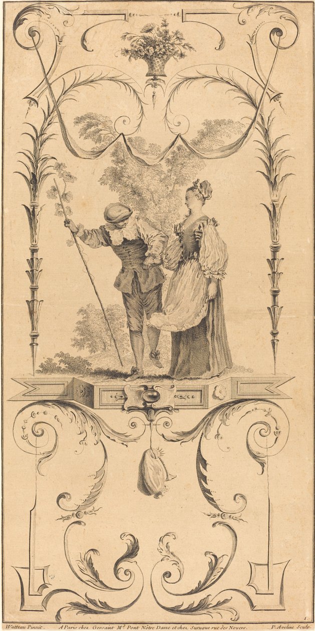 Herde och Herdinna. av Pierre Alexandre Aveline
