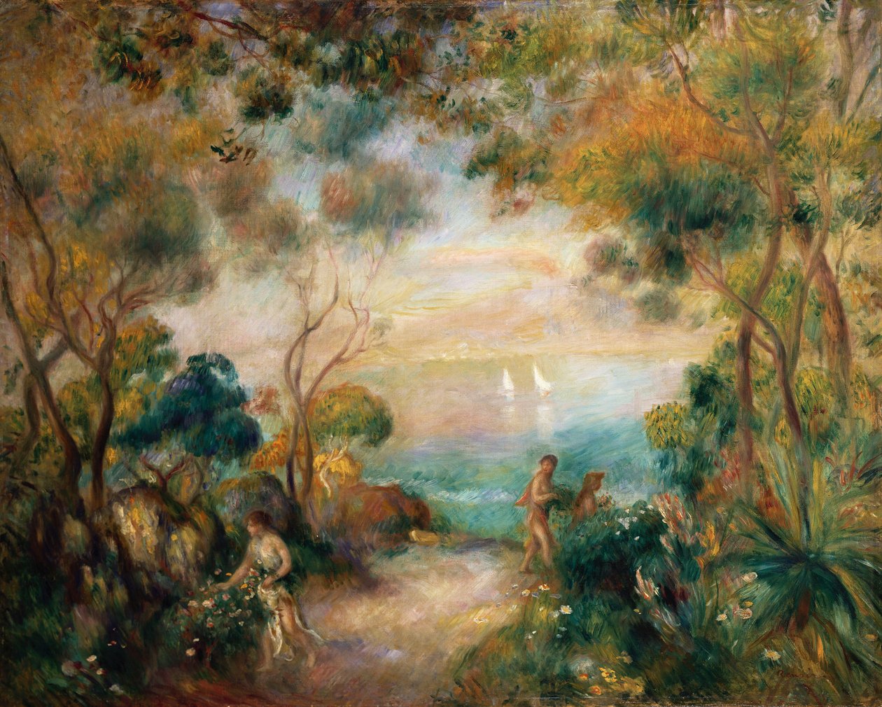 En trädgård i Sorrento av Pierre Auguste Renoir