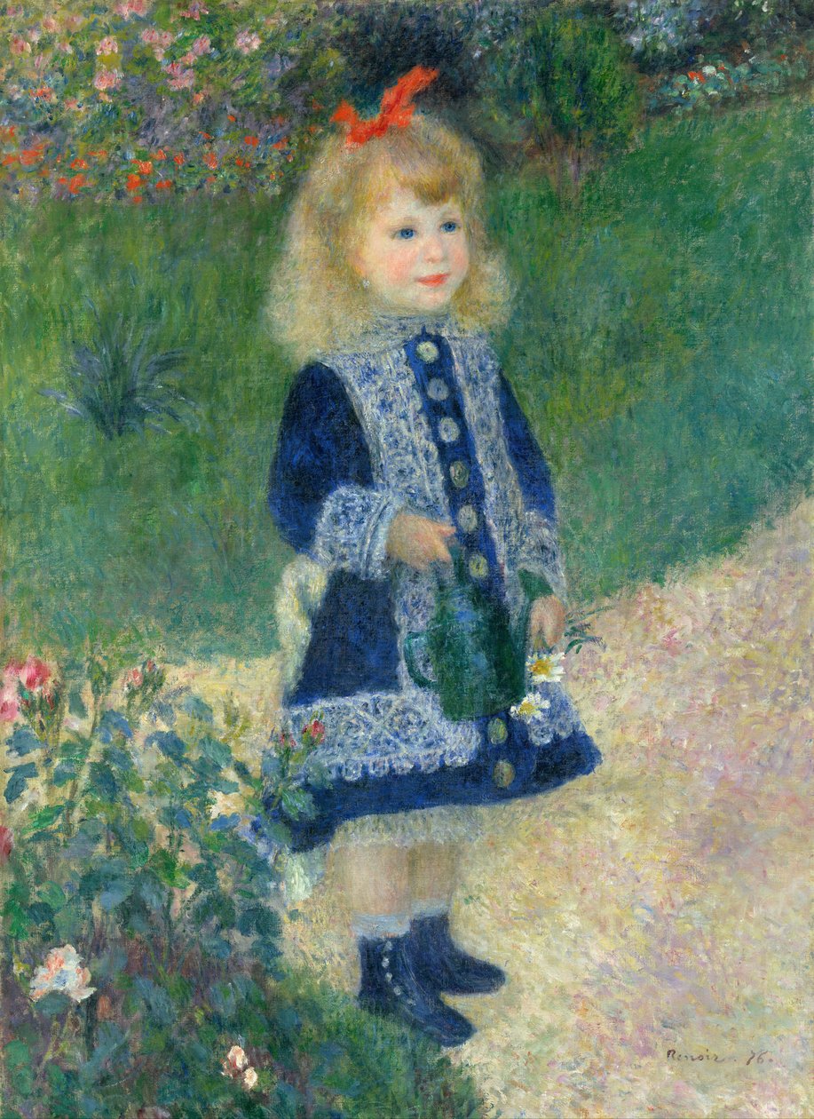 En flicka med en vattenkanna av Pierre Auguste Renoir