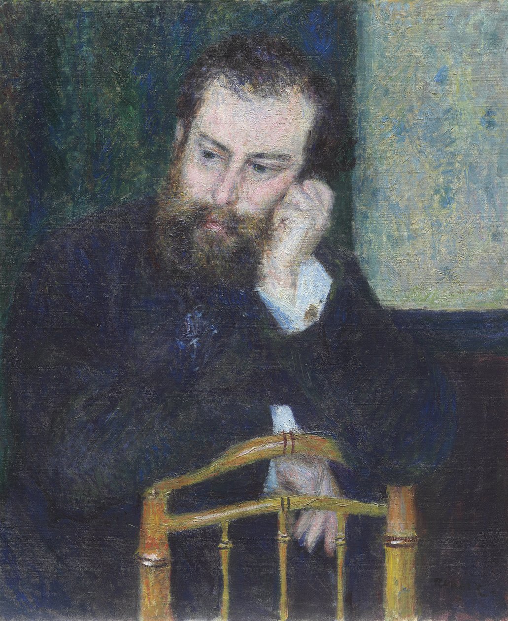 Alfred Sisley, 1876 av Pierre Auguste Renoir