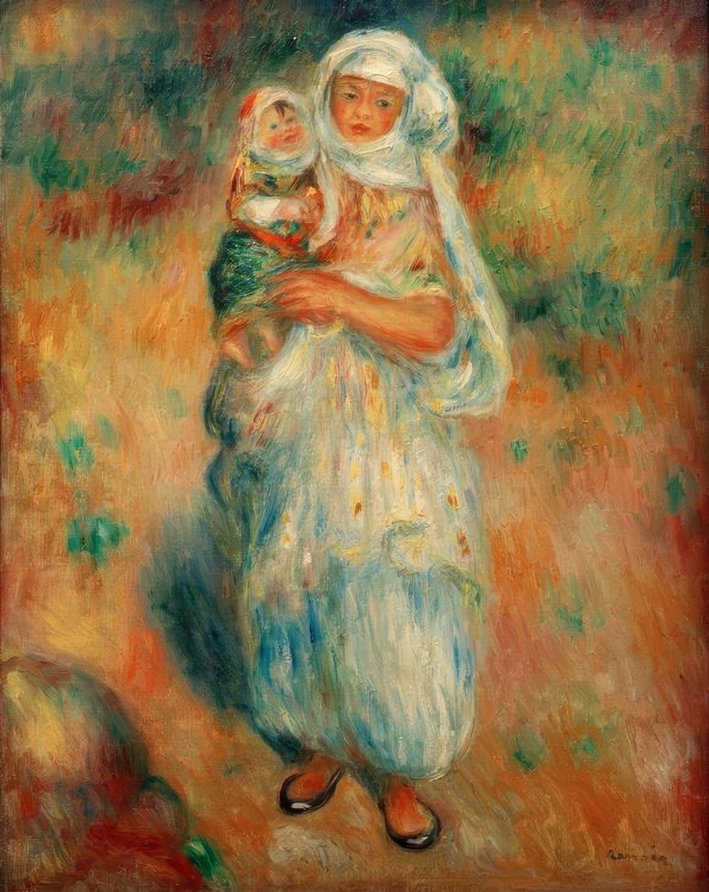 Algerier med barn av Pierre Auguste Renoir